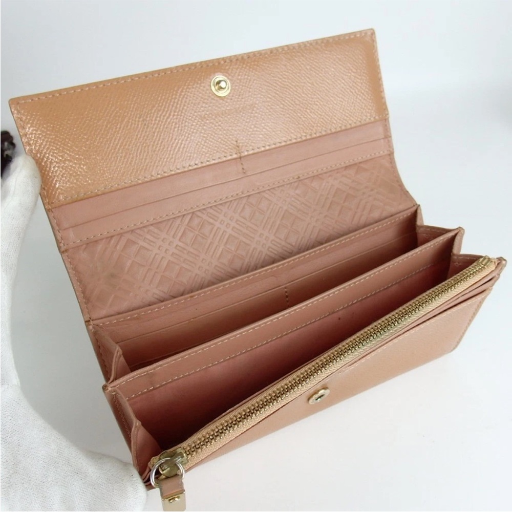 Burberry Peach Leather Wallet full inclusion - Picture 3 of 6